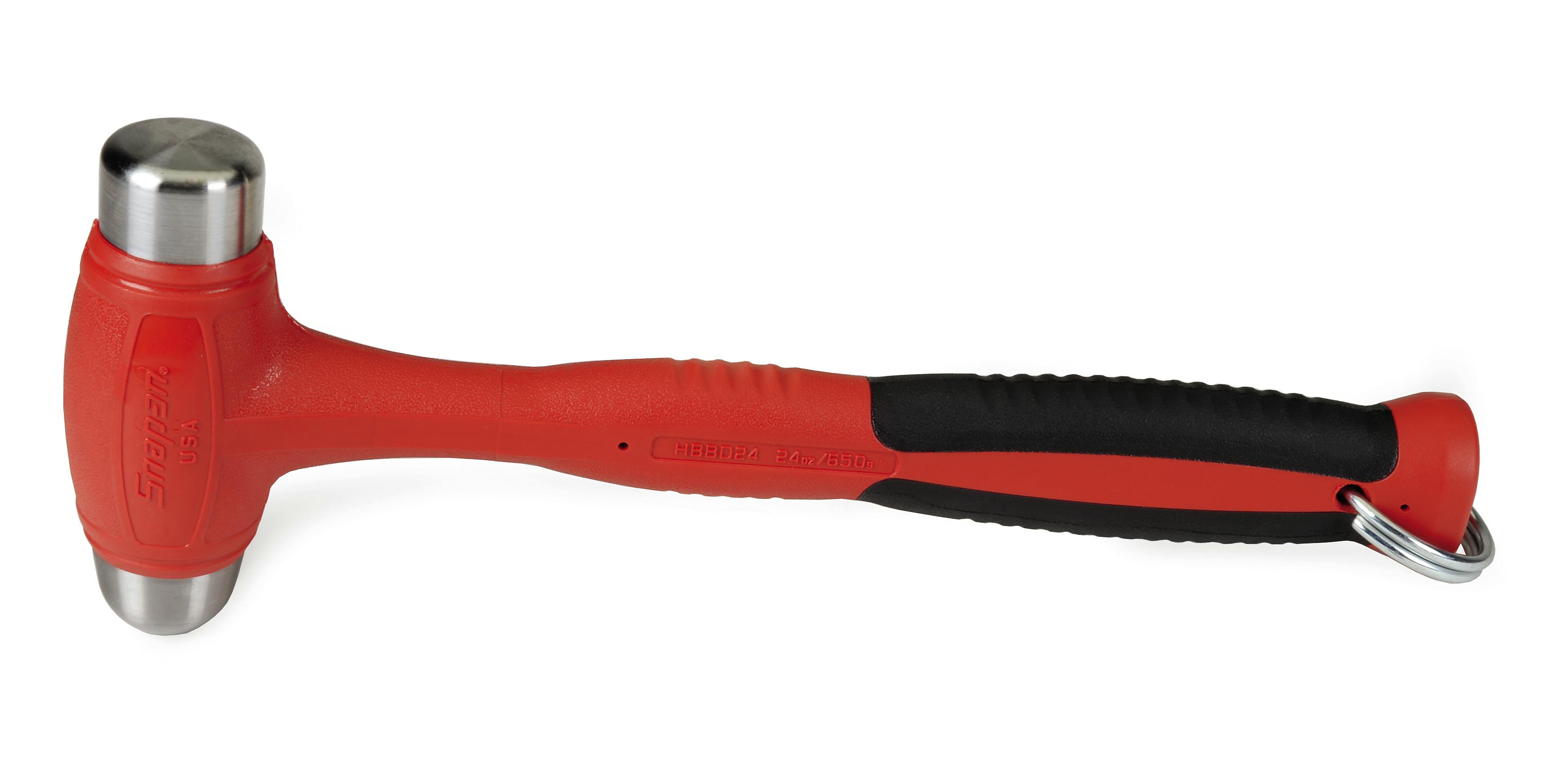 Tools@Height 16 oz Ball Peen Soft Grip Dead Blow Hammer (Red